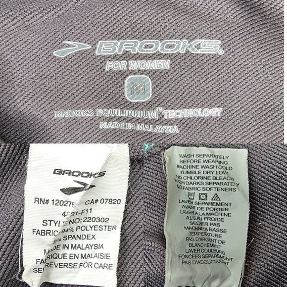 Brooks Performance Activewear 1/4 Zip Pullover Womens M Equilibrium Technology - Picture 6 of 16